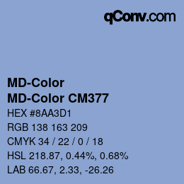 Farbcode: MD-Color - MD-Color CM377 | qconv.com