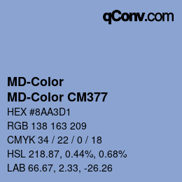 カラーコード: MD-Color - MD-Color CM377 | qconv.com