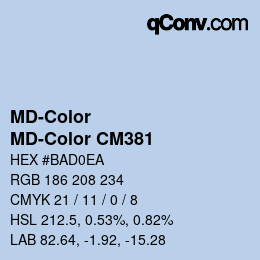カラーコード: MD-Color - MD-Color CM381 | qconv.com