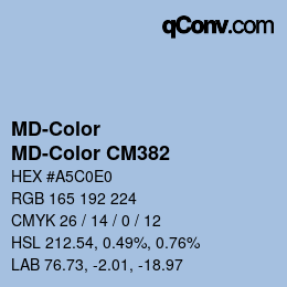 Color code: MD-Color - MD-Color CM382 | qconv.com