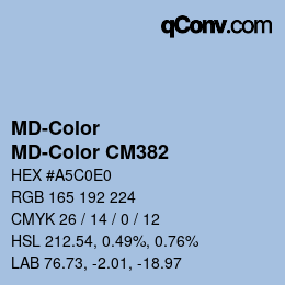 カラーコード: MD-Color - MD-Color CM382 | qconv.com