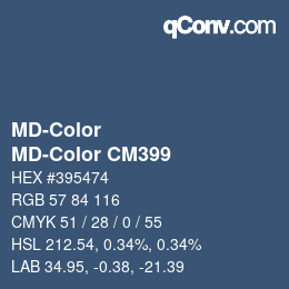 Color code: MD-Color - MD-Color CM399 | qconv.com