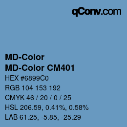 Color code: MD-Color - MD-Color CM401 | qconv.com