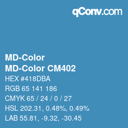 Color code: MD-Color - MD-Color CM402 | qconv.com