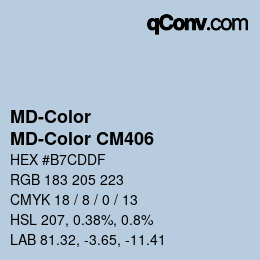 カラーコード: MD-Color - MD-Color CM406 | qconv.com