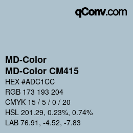 Color code: MD-Color - MD-Color CM415 | qconv.com