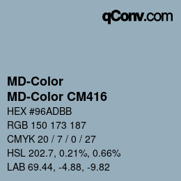 Color code: MD-Color - MD-Color CM416 | qconv.com