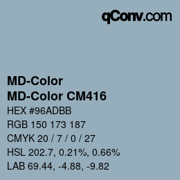 カラーコード: MD-Color - MD-Color CM416 | qconv.com