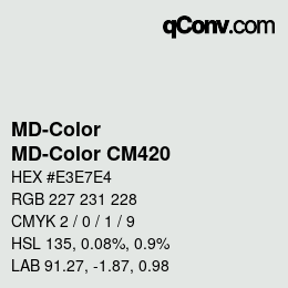 カラーコード: MD-Color - MD-Color CM420 | qconv.com