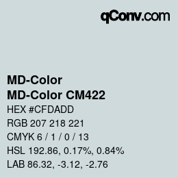 Color code: MD-Color - MD-Color CM422 | qconv.com