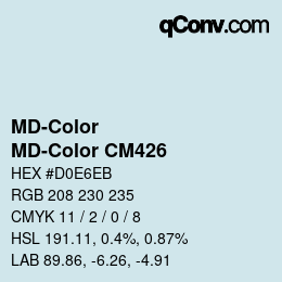 Color code: MD-Color - MD-Color CM426 | qconv.com