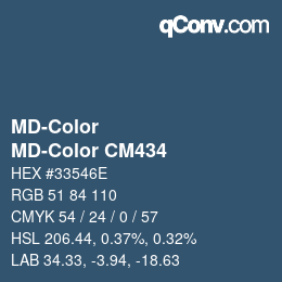 Color code: MD-Color - MD-Color CM434 | qconv.com