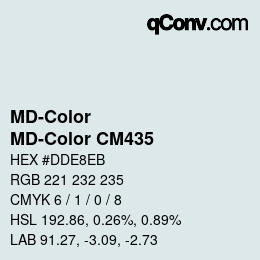 カラーコード: MD-Color - MD-Color CM435 | qconv.com