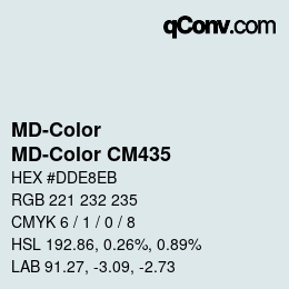 Código de color: MD-Color - MD-Color CM435 | qconv.com