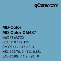 カラーコード: MD-Color - MD-Color CM437 | qconv.com