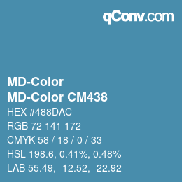 Color code: MD-Color - MD-Color CM438 | qconv.com