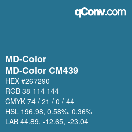 Color code: MD-Color - MD-Color CM439 | qconv.com