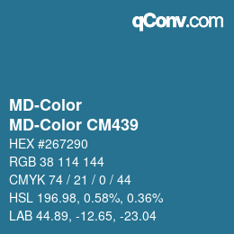 カラーコード: MD-Color - MD-Color CM439 | qconv.com