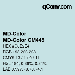 Color code: MD-Color - MD-Color CM445 | qconv.com