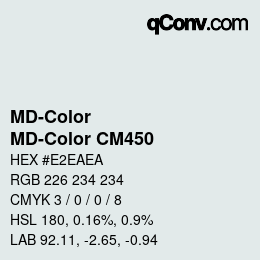 Color code: MD-Color - MD-Color CM450 | qconv.com