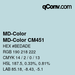 Color code: MD-Color - MD-Color CM451 | qconv.com