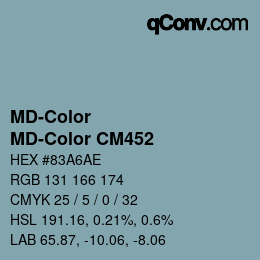 Color code: MD-Color - MD-Color CM452 | qconv.com