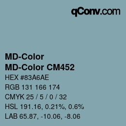 カラーコード: MD-Color - MD-Color CM452 | qconv.com