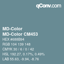 カラーコード: MD-Color - MD-Color CM453 | qconv.com