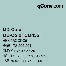 カラーコード: MD-Color - MD-Color CM455 | qconv.com