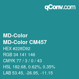 カラーコード: MD-Color - MD-Color CM457 | qconv.com