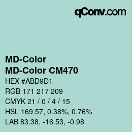 Farbcode: MD-Color - MD-Color CM470 | qconv.com