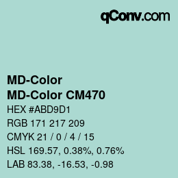 Color code: MD-Color - MD-Color CM470 | qconv.com