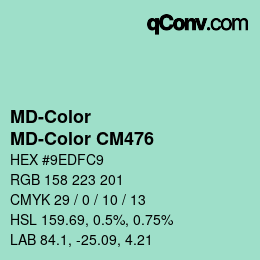 カラーコード: MD-Color - MD-Color CM476 | qconv.com