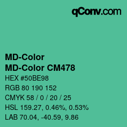 カラーコード: MD-Color - MD-Color CM478 | qconv.com