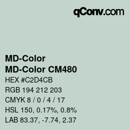 カラーコード: MD-Color - MD-Color CM480 | qconv.com