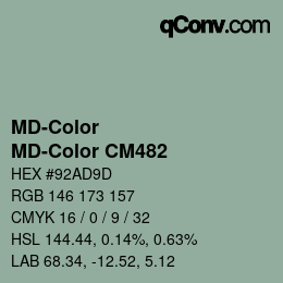Color code: MD-Color - MD-Color CM482 | qconv.com