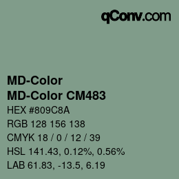 カラーコード: MD-Color - MD-Color CM483 | qconv.com