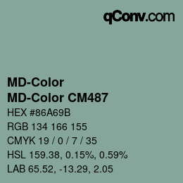 Color code: MD-Color - MD-Color CM487 | qconv.com