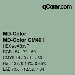 Color code: MD-Color - MD-Color CM491 | qconv.com