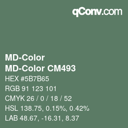 カラーコード: MD-Color - MD-Color CM493 | qconv.com