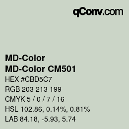 Farbcode: MD-Color - MD-Color CM501 | qconv.com
