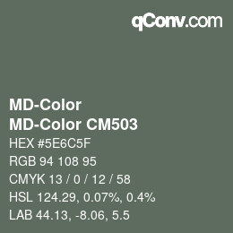 Farbcode: MD-Color - MD-Color CM503 | qconv.com