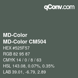 Color code: MD-Color - MD-Color CM504 | qconv.com