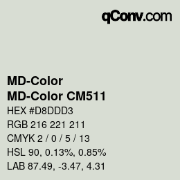 Color code: MD-Color - MD-Color CM511 | qconv.com