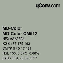 Farbcode: MD-Color - MD-Color CM512 | qconv.com