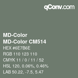 Color code: MD-Color - MD-Color CM514 | qconv.com