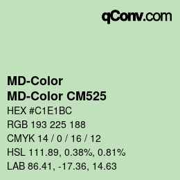 Farbcode: MD-Color - MD-Color CM525 | qconv.com