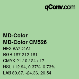 カラーコード: MD-Color - MD-Color CM526 | qconv.com