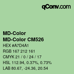 Code couleur: MD-Color - MD-Color CM526 | qconv.com