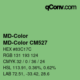カラーコード: MD-Color - MD-Color CM527 | qconv.com